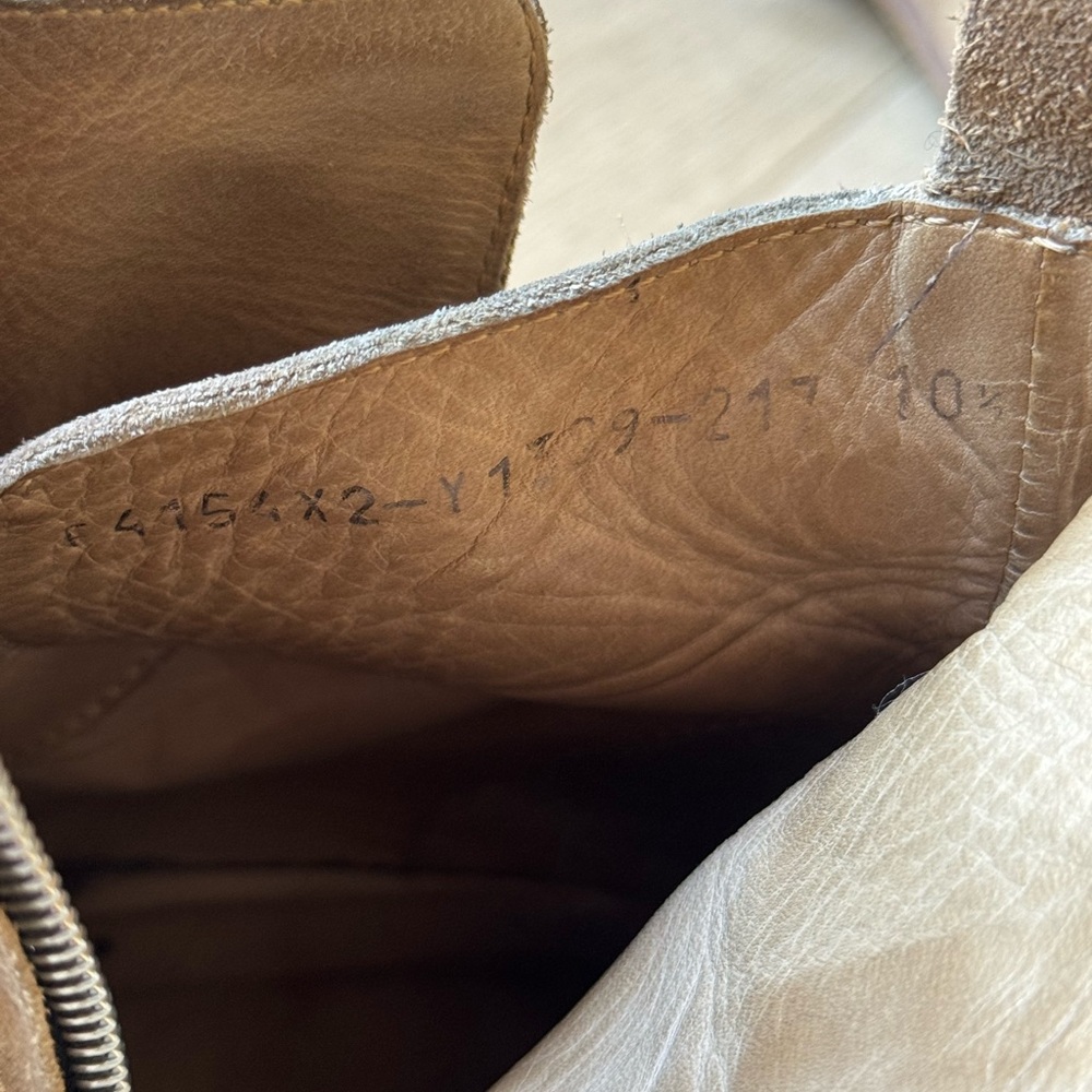 John Varvatos Light Brown Suede Boots - Picture 4 of 6